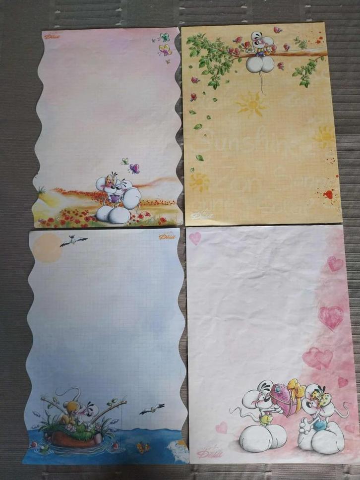 Diddl blaadjes A4/1, Verzamelen, Diddl, Gebruikt, Papier, Kaart of Schrift, Diddl, Ophalen of Verzenden