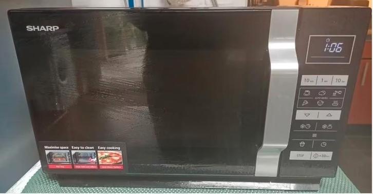 microgolf Sharp keuken magnetron € 69,-, Elektronische apparatuur, Microgolfovens, Zo goed als nieuw, Vrijstaand, Microgolfoven