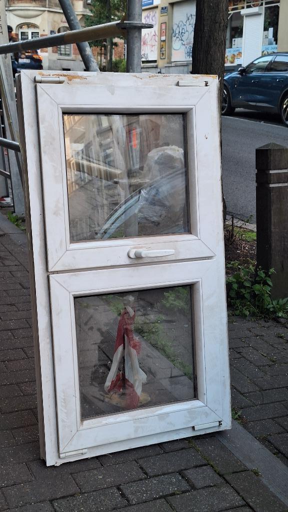 fenêtre double vitrage, Doe-het-zelf en Bouw, Glas en Ramen, Zo goed als nieuw, Gevelraam of Ruit, Minder dan 80 cm, 120 tot 160 cm