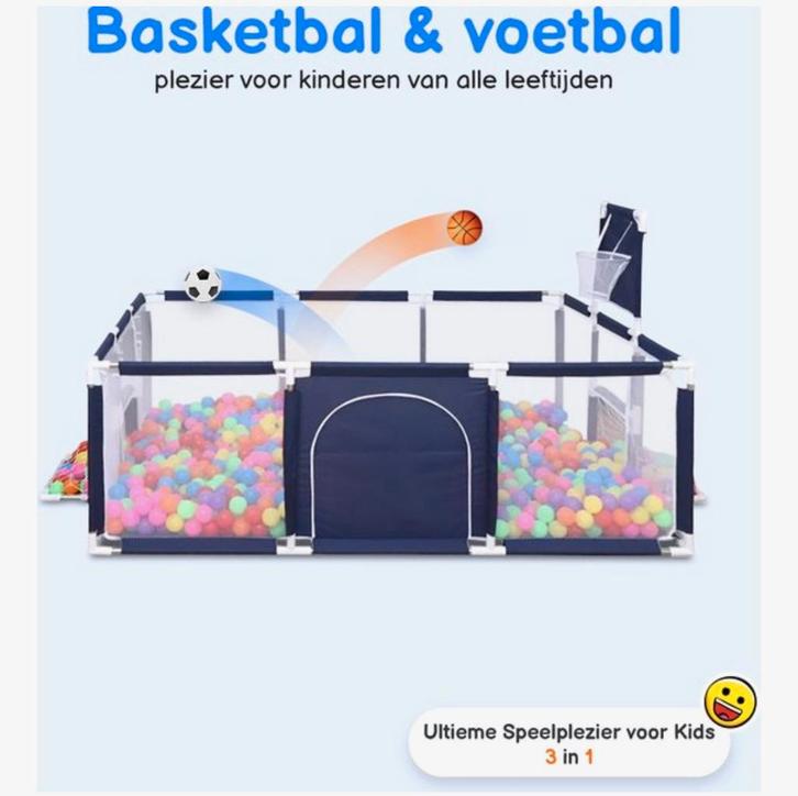 Nieuw Ballenbak speelbak voor kinderen basketbal en voetbal, Kinderen en Baby's, Speelgoed | Buiten | Speelhuisjes, Nieuw, Plastic