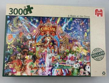 Puzzle Une nuit au Circus 3000 Une nuit en cercle