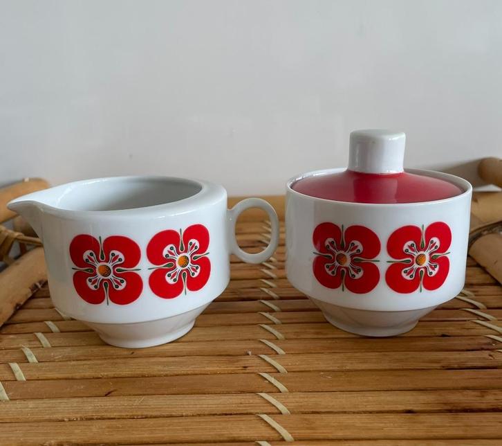 Retro melkkannetje en suikerpot Winterling Bavaria, Antiek en Kunst, Curiosa en Brocante, Ophalen of Verzenden