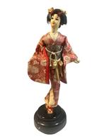 Japanse Geisha Pop Draaiend Muziekdoos H 46 cm, Antiek en Kunst, Verzenden