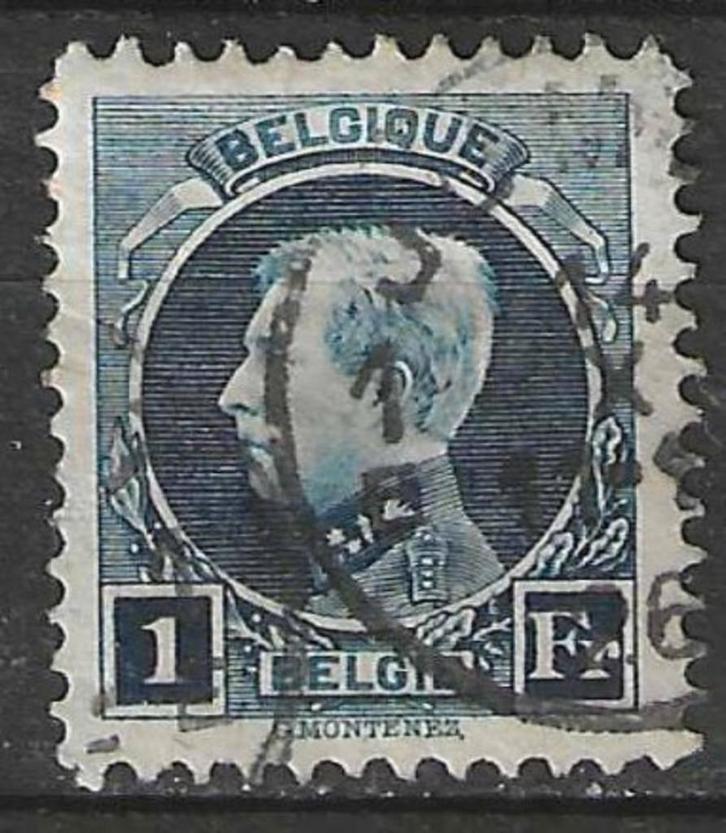 Belgique 1921/1927 - Yvert/OBP 215 - Roi Albert Ier (ST), Timbres & Monnaies, Timbres | Europe | Belgique, Affranchi, Maison royale