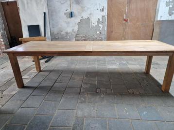  300 cm lange boerentafel mooi geleefd blad  beschikbaar voor biedingen