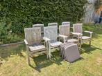 Teak tuinstoelen, Tuin en Terras, Tuinstoelen, Ophalen, Gebruikt