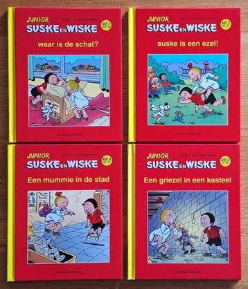 SUSKE EN WISKE Junior , 4 verhaaltjes met harde cover  