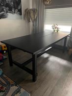 NORDVIKEN Uitschuifbare tafel zwart 210 (289) x 105 cm ikea, Ophalen, Zo goed als nieuw