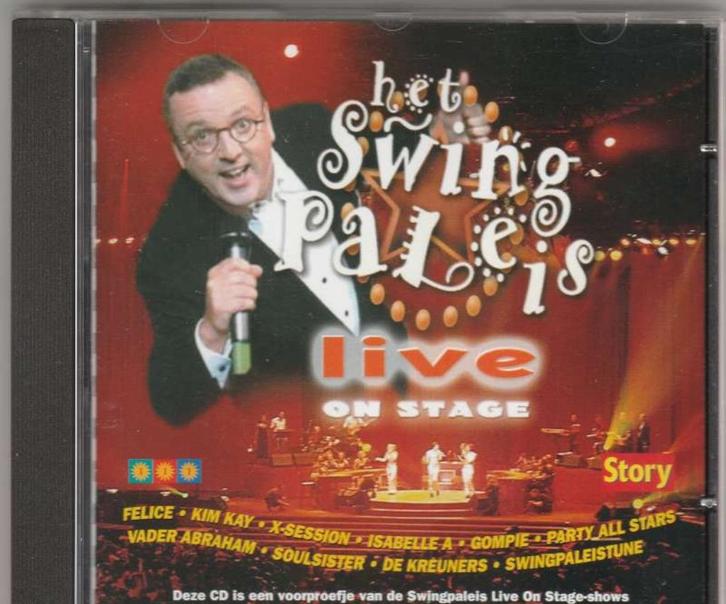 CD Het Swingpaleis Live on Stage 2000, Cd's en Dvd's, Cd's | Rock, Zo goed als nieuw, Poprock, Ophalen of Verzenden