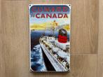 Panneau publicitaire en émail Cunard, Enlèvement ou Envoi, Comme neuf, Panneau publicitaire