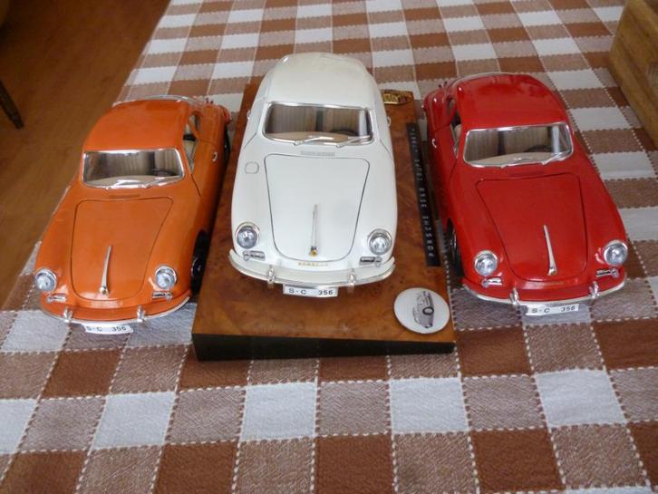 Porsche 356B, Hobby en Vrije tijd, Modelauto's | 1:18, Zo goed als nieuw, Auto, Burago, Verzenden