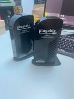 Plugable docking station x2, Computers en Software, Dockingstations, Ophalen of Verzenden, Zo goed als nieuw, Docking station