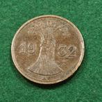 1 reichspfennig  1932 Muntmeesterteken "A" – Berlijn, Postzegels en Munten, Munten | Europa | Niet-Euromunten, Ophalen of Verzenden