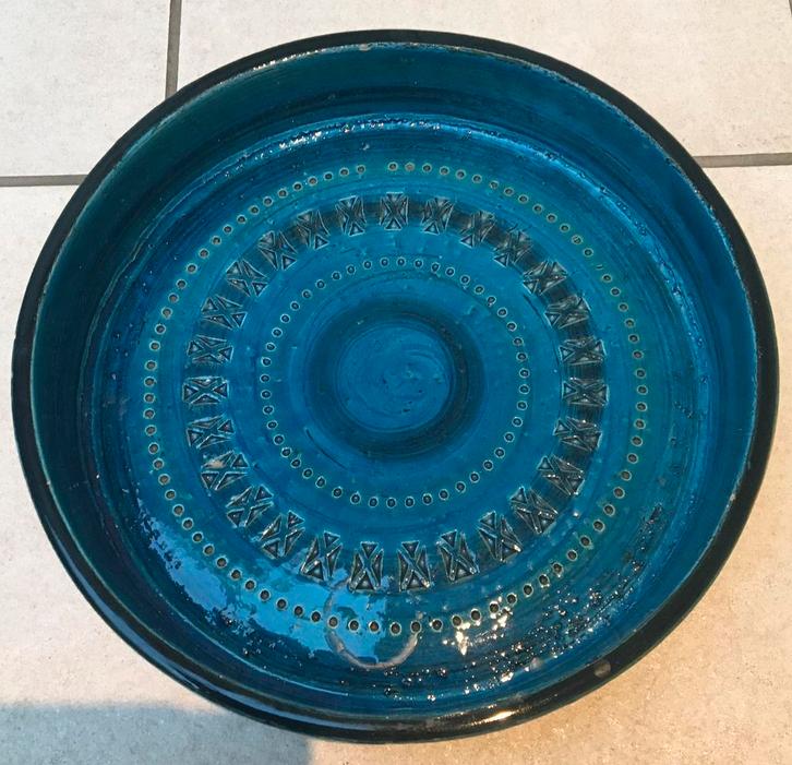 Grote schaal van Aldo Londi - Rimini blauw, Antiek en Kunst, Antiek | Keramiek en Aardewerk, Ophalen