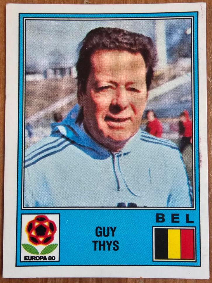 Panini Europa 80 nr 162 Guy Thys België ongebruikt!, Hobby en Vrije tijd, Stickers en Plaatjes, Zo goed als nieuw, Sticker, Ophalen of Verzenden