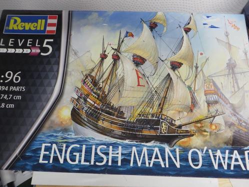 modelbouwkit revell "English man o'war 1/96, Hobby en Vrije tijd, Modelbouw | Boten en Schepen, Nieuw, 1:50 tot 1:200, Revell