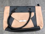 Handtas beige/zwart, Ophalen of Verzenden, Zo goed als nieuw, Zwart, Handtas