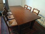Eetkamertafel + 6 stoelen, Ophalen, Gebruikt, 50 tot 100 cm, Vijf personen of meer