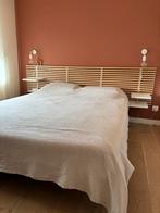 Bed 160x200 met hoofdeinde, Huis en Inrichting, Slaapkamer | Bedden, Ophalen, Zo goed als nieuw, Zwart