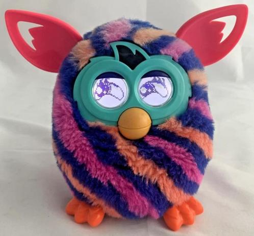 Furby Boom Diagonal Stripes Pratende Interactief knuffel, Kinderen en Baby's, Speelgoed | Knuffels en Pluche, Zo goed als nieuw