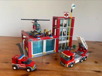 Lego brandweerkazerne (set 60004), Enlèvement, Utilisé, Ensemble complet, Lego