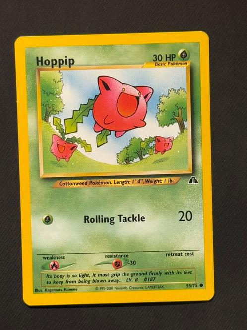 Hoppip #55 (1) (Neo Discovery), Hobby en Vrije tijd, Verzamelkaartspellen | Pokémon, Gebruikt, Losse kaart, Ophalen