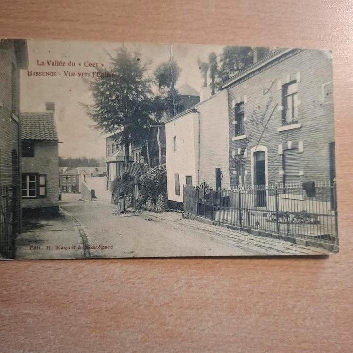 Bassenge Bitsingen 4 postkaarten, Verzamelen, Postkaarten | België, Ophalen of Verzenden