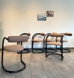 6 postmodern 80’s stoelen, Huis en Inrichting, Stoelen, Ophalen, Gebruikt, Zwart, Stof