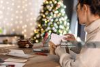 kerstkaart verzenden 10 zegels voor 12euro, Ophalen, Ongelopen