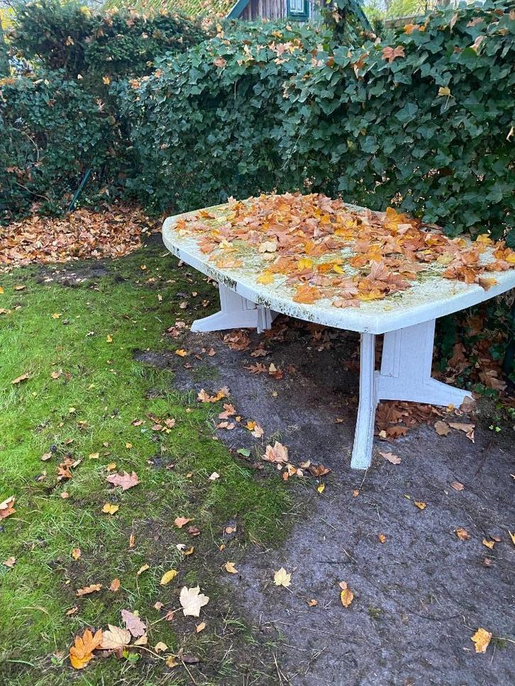 Tuintafel Curver, Tuin en Terras, Tuintafels, Gebruikt, Ovaal, Kunststof, Ophalen