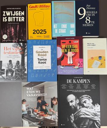 Recente nieuwe bestsellers (koken, roman,...) per stuk t.k. beschikbaar voor biedingen