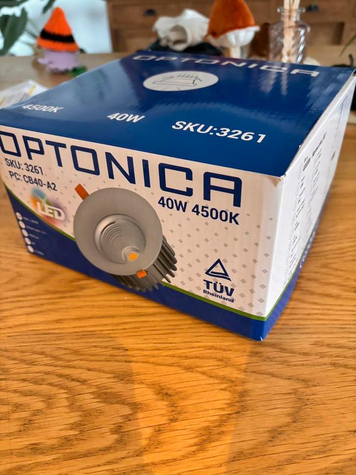 OPTONICA LED CB40-A2    40 stuks, Huis en Inrichting, Lampen | Spots, Nieuw, Led, Ophalen