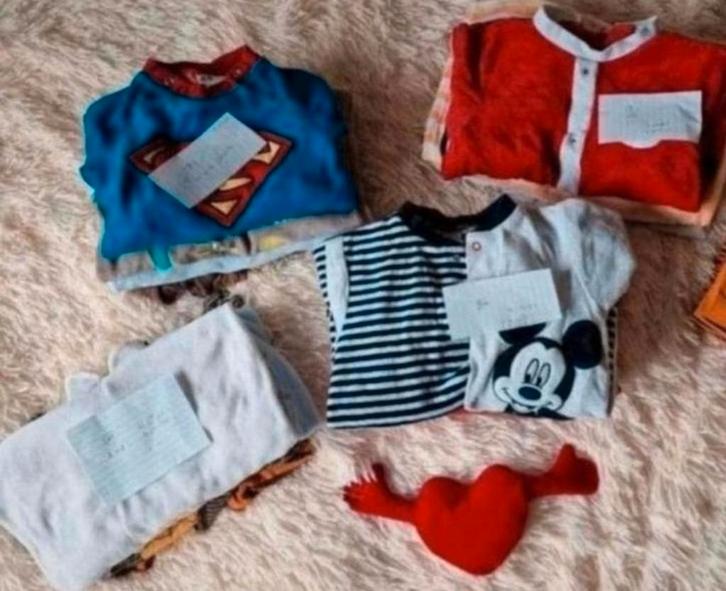 set van 18 pyjama's. mooie staat, Kinderen en Baby's, Babykleding | Baby-kledingpakketten, Zo goed als nieuw, Maat 68, Ophalen of Verzenden