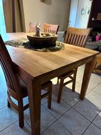 Volle Teak Tafel, Huis en Inrichting, Ophalen, Gebruikt, 50 tot 100 cm, Teakhout