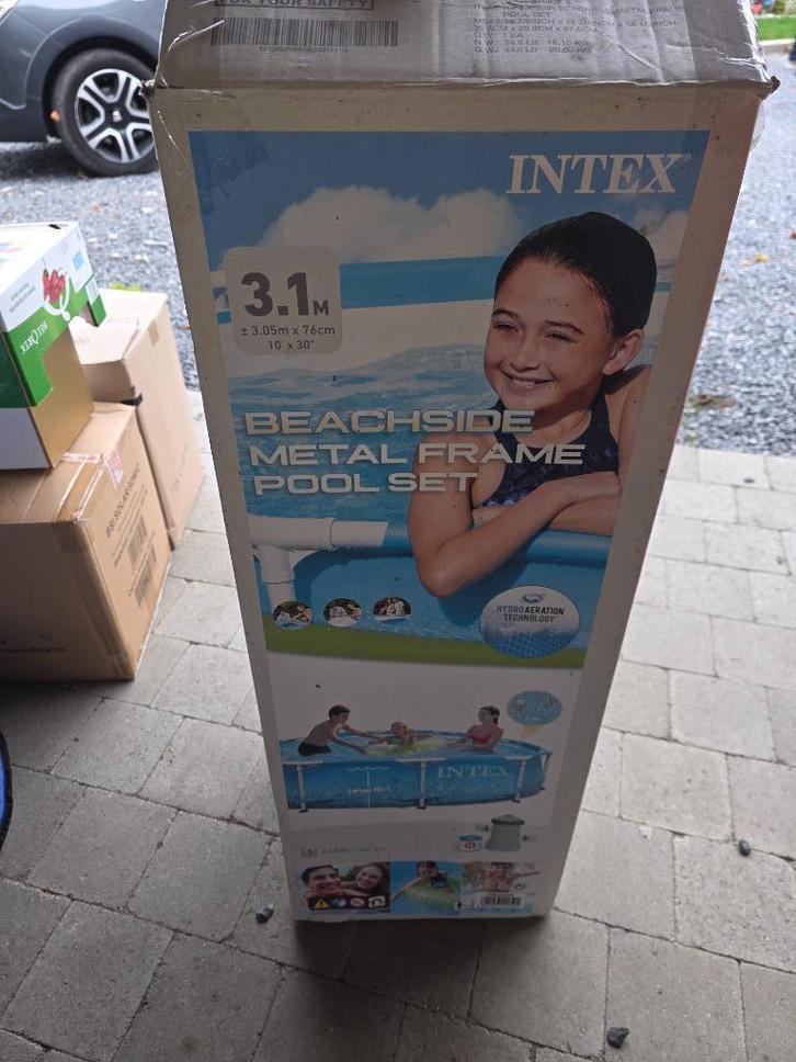 zwembad, Tuin en Terras, Zwembaden, Gebruikt, Opzetzwembad, Minder dan 80 cm, 200 tot 400 cm, 300 cm of meer, Rond, Ophalen