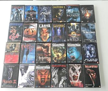 lot met 76 horror DVD 's  beschikbaar voor biedingen