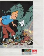 Set écriture Tintin / Kuifje : duostamp + papier + enveloppe, Timbres & Monnaies, Timbres | Europe | Belgique, Enlèvement ou Envoi