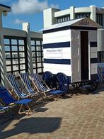 Verhuur authentieke strandstoelen & strandcabines op wielen, Nieuw, Stapelbaar, Hout, Ophalen