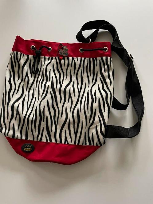 Rugzak in zachte stof met zebraprint, Handtassen en Accessoires, Tassen | Rugtassen, Ophalen of Verzenden