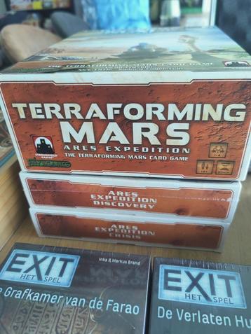 Terraforming Mars Ares Expedition + 2 uitbreidingen beschikbaar voor biedingen
