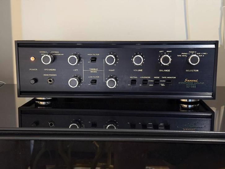 Sansui AU-555 Solid State Stereo Amplifier (1969-1971), Audio, Tv en Foto, Versterkers en Ontvangers, Refurbished, Stereo, Ophalen of Verzenden