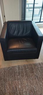Lederen eenzit draaibaar, Ophalen, Gebruikt, Eenpersoons, Rechte bank