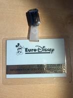 Billet d'ouverture officiel d'Eurodisney, Collections, Disney, Comme neuf, Autres types, Enlèvement ou Envoi