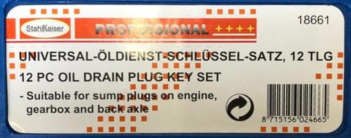 Olieplug dopset 12dlg. Universeel - Nieuw, Auto diversen, Overige Auto diversen, Ophalen of Verzenden