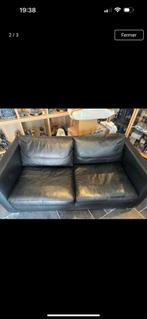 Canapé fauteuil en cuire, Ophalen, Zo goed als nieuw