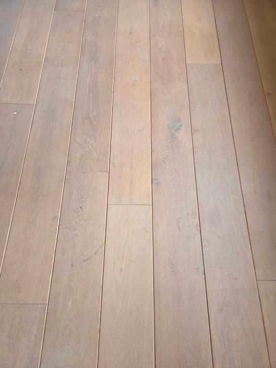Massief eiken houten vloer 75m2, Doe-het-zelf en Bouw, Hout en Planken, Gebruikt, Ophalen