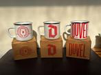 Duvel 3 tassen in enamel/metaal, Ophalen of Verzenden, Nieuw, Overige typen, Duvel