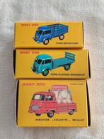 Lot nr. 5 _ Dinky Atlas (3 vrachtwagens) 2x Ford _1x Renault, Ophalen of Verzenden