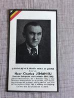 Oorlogsslachtoffer C.Lemahieu +1945 concentratiekamp WOII, Ophalen of Verzenden, Bidprentje