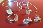ketting oorringen en ring ongedragen NIEUW, Ophalen of Verzenden, Nieuw